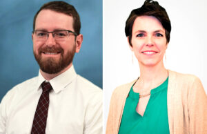 Alex Smith and Paige Witcher of MCE in Little Rock.