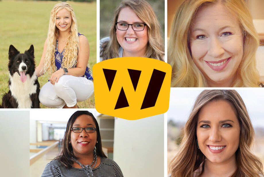 Clockwise from top left: Janeé Parker, Kisia Weeks, Brandy Rennicke Carroll, Lindsey Holtzclaw and Evette Browning – all featured in Communications Group’s Women in Industry series.