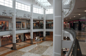 The Triangle Town Center in Raleigh, North Carolina, sits empty as shoppers stay home because of the COVID-19 virus.