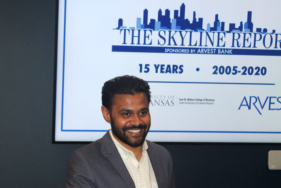 Mervin Jebaraj, director of the University of Arkansas' Center of Business & Economic Research.