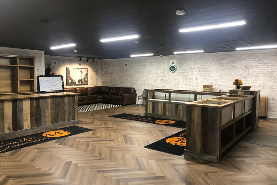 The interior of Suite 443, a medical marijuana dispensary located on Malvern Avenue in Hot Springs.