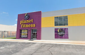 A Planet Fitness property constructed by C.R. Crawford Construction in Joplin, Missouri.