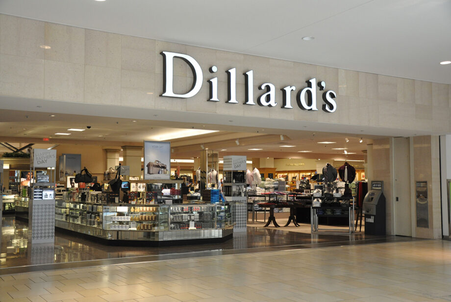 One of the entrances to Dillard's split location at Park Plaza Mall in Little Rock.