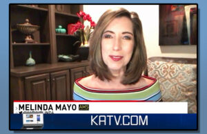 KATV meteorologist Melinda Mayo feels right at home working remotely for Channel 7.