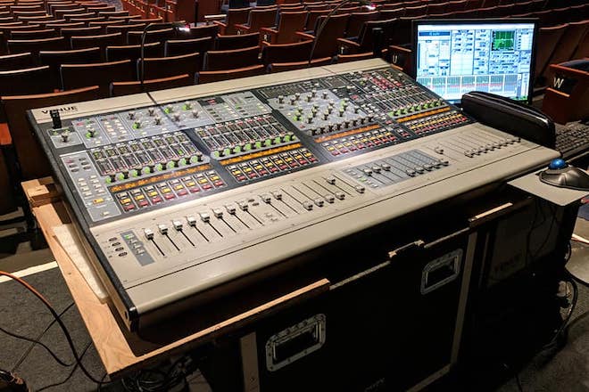 Production equipment at the Robinson Center in Little Rock