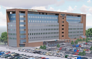 A rendering of the Doctors Building as its new owners envision it in midtown Little Rock.