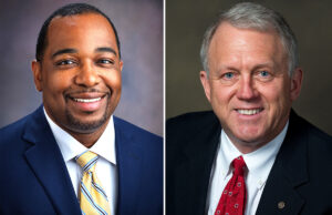Ventrell Thompson and James Garland  of Entergy Arkansas in Little Rock.