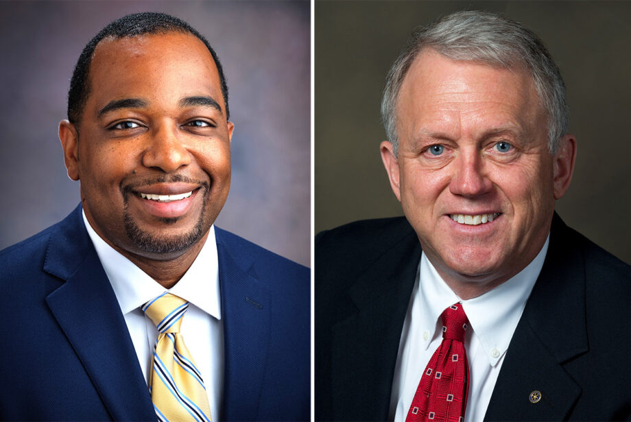Ventrell Thompson and James Garland  of Entergy Arkansas in Little Rock.