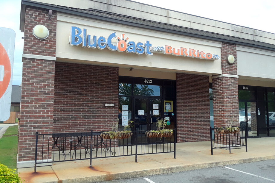 Blue Coast Burrito at 4613 E. McCain Blvd. in North Little Rock was open for take-out and delivery last week while dine-in service was suspended.