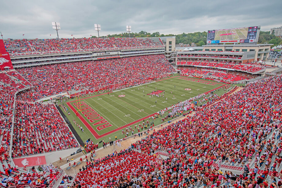 Hunter Yurachek, director of athletics at the University of Arkansas, wants conditions to be safe enough for Razorback fans to come back and feel confident.