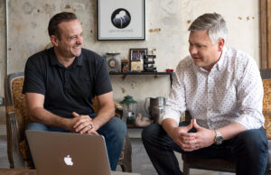 SKU Ninja and WhyteSpyder co-owners Eric Howerton, who is also the company's CGo and a co-founder, and JS Bull, who is also CEO.