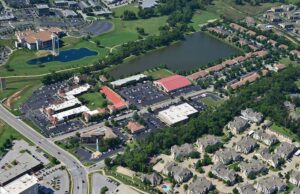 Aerial view of Village on the Creeks in Rogers