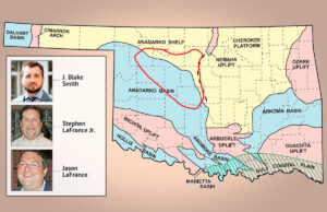 The buying and selling of oil & gas leases in Oklahoma&rsquo;s STACK play (outlined in red) is the centerpiece of an ongoing fraud and breach of fiduciary duties litigation in Pulaski County Circuit Court. Arkansas players dominate the roll call of investors and other participants.