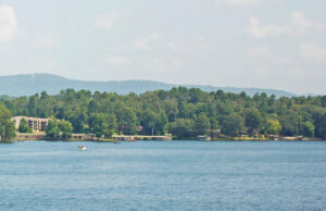 Boating on Lake Hamilton, one of the many natural attractions in and around Hot Springs.