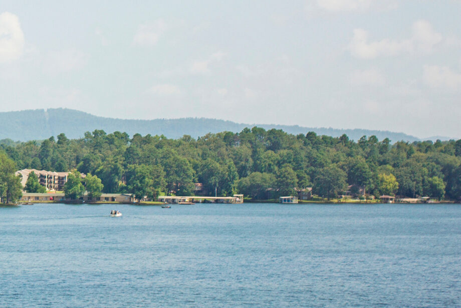 Boating on Lake Hamilton, one of the many natural attractions in and around Hot Springs.