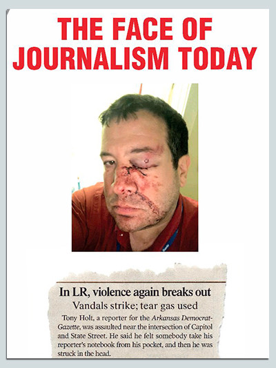 Tony Holt in a house ad from the Arkansas Democrat-Gazette.