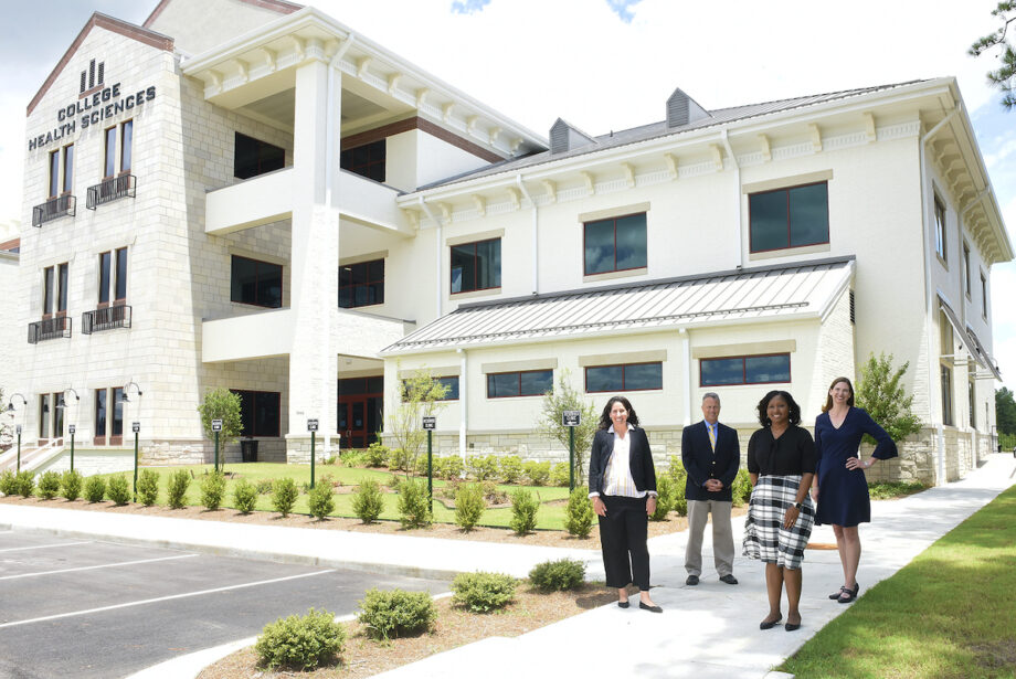 Front row, from left are Teressa Brown, LaTisha Standokes, Back Row, from left are Daniel Curtis, and LaVona Traywick. All are employed by the ACHE School of Physical Therapy.&nbsp;