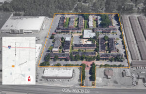 Bradford Estates at 6310 Col. Glenn Road in Little Rock. (Parcel lines approximate.)