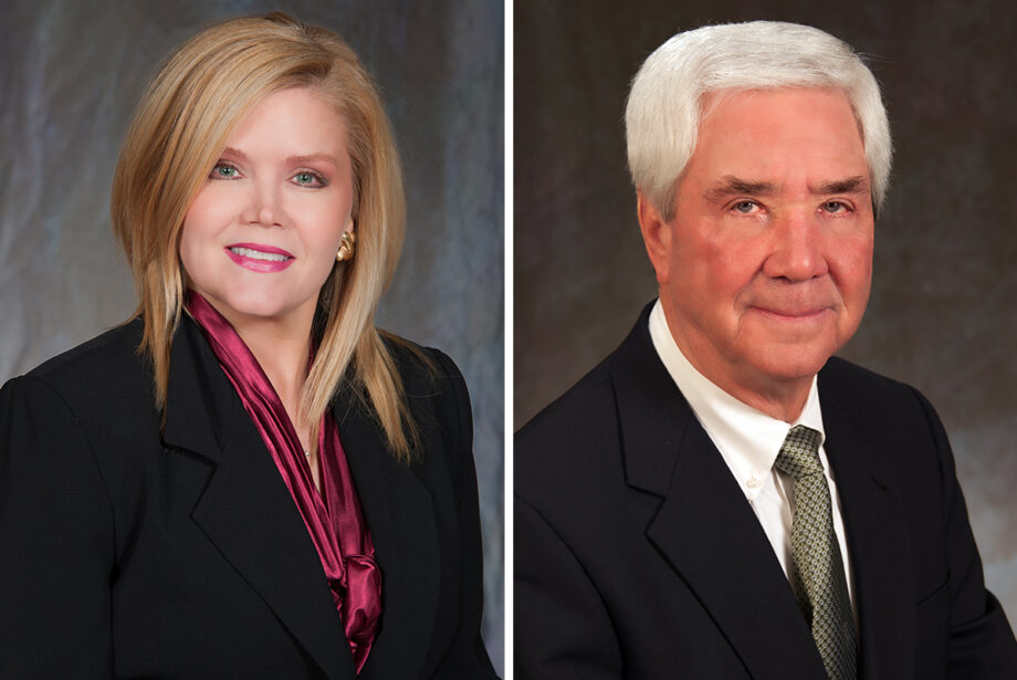 Karissa Rushing and Larry Wood of First Electric Cooperative.