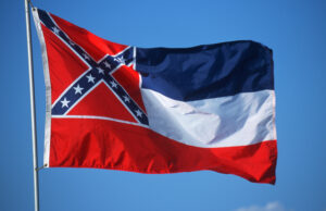 The Mississippi state flag.