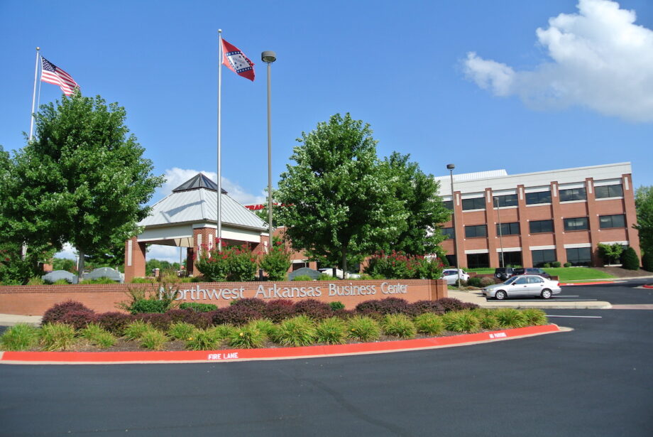 The Northwest Arkansas Business Center on Enterprise Drive in Lowell.