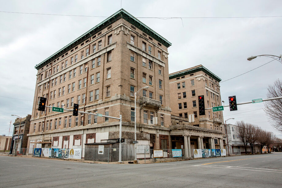 The Hotel Pines opened in 1913 in an effort to attract more business to the section of Main Street south of the city’s railroad tracks, according to the Encyclopedia of Arkansas.