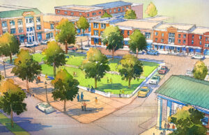 Partners Bank will operate its first location in Springdale from the planned Johnson Square development taking shape on Johnson Mill Boulevard.