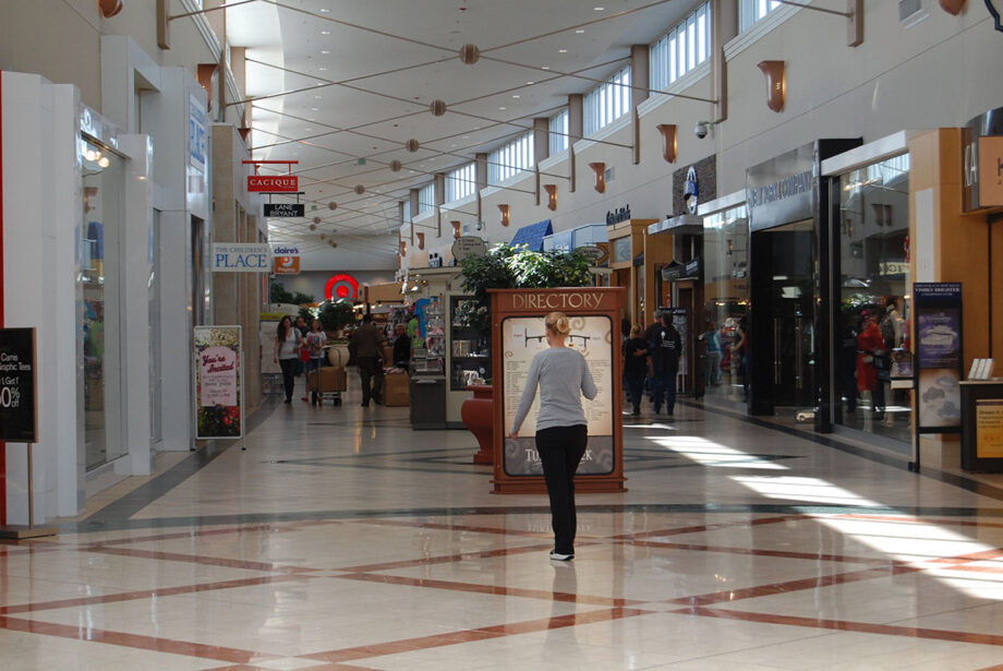 A shopper walks inside The Mall at Turtle Creek in Jonesboro.