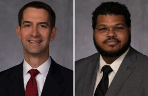 Incumbent Republican U.S. Sen. Tom Cotton faces Libertarian Ricky Dale Harrington Jr. in the general election.