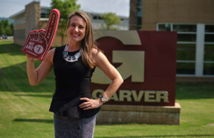 Laura Nick, Garver's corporate communications leader, heads a media team of 14.