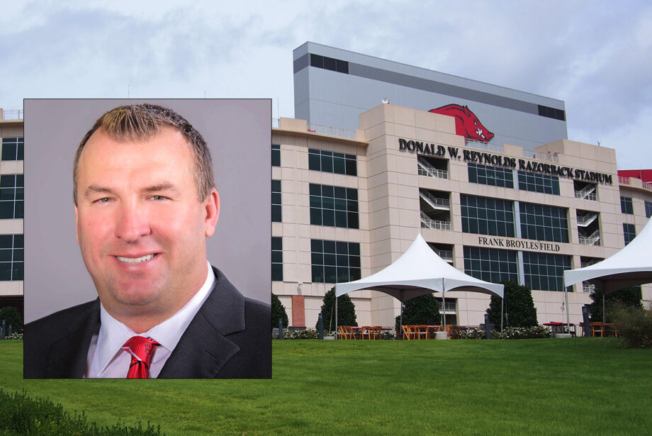 Former Arkansas coach Bret Bielema did not have a fond parting with Donald W. Reynolds Razorback Stadium in Fayetteville; he was fired after several lackluster seasons. But he had a multimillion-dollar buyout clause, and that bonanza is at the center of a bitter legal battle.