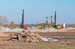 Amazon fulfillment center site work at 13001 U.S. 70.