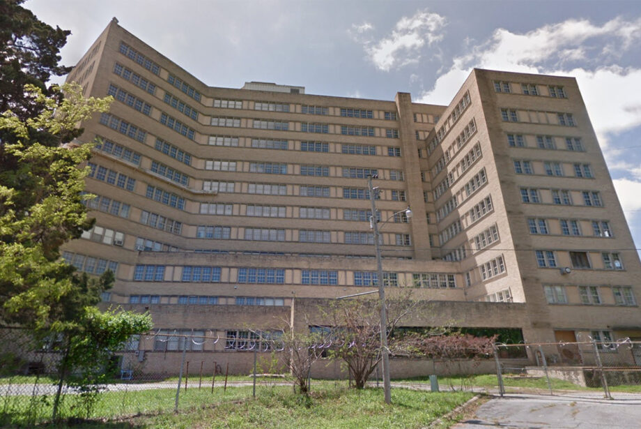 A former VA hospital at 300 E. Roosevelt Road in Little Rock