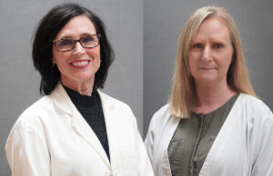 Dr. Bethany Knight and Kristie Branscum of Baxter Regional Health System Hometown Clinic at Calico Rock