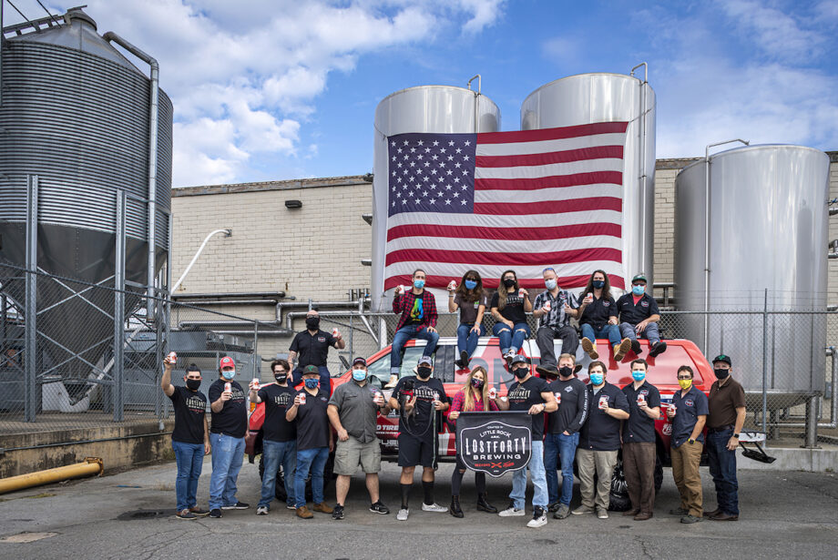 Lost Forty Brewing's staff at its current Little Rock location,&nbsp;501 Byrd St.
