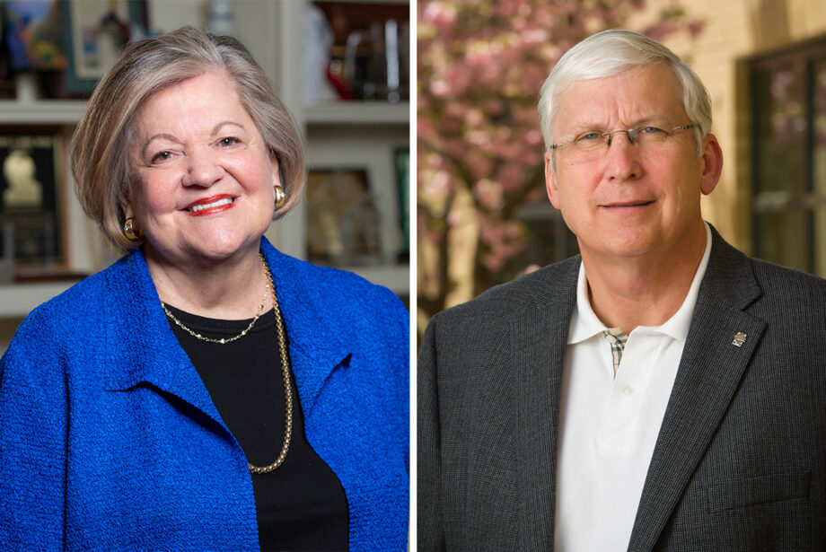 Montine McNulty, executive director of the Arkansas Hospitality Association, and Steve Arrison, CEO of Visit Hot Springs