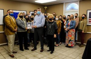 Entergy Arkansas representatives were on hand Dec. 9 for an announcement and to present a grant check to the City of Russellville and Russellville Regional Alliance for Economic Development for completion of its second Select Site certification.