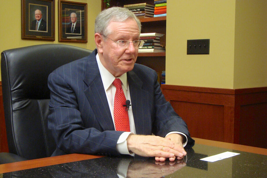 Steve Forbes, before an appearance in 2011 at Harding University in Searcy.