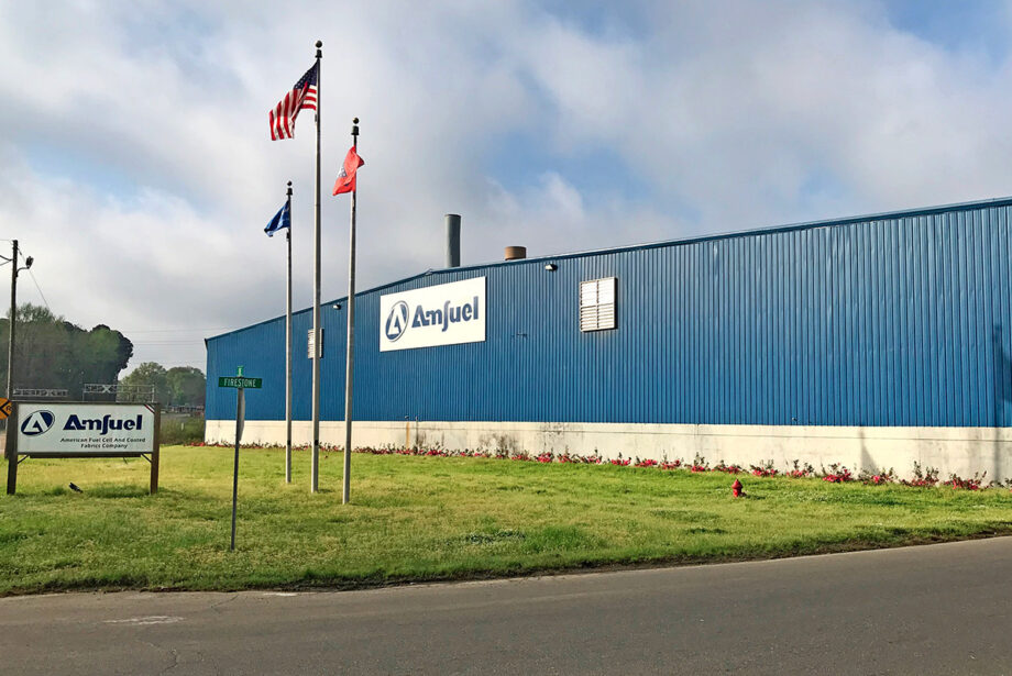 The front of Amfuel’s main plant on Firestone Drive in Magnolia.
