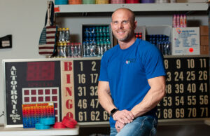 Trapper Geater, manager of Integrity Bingo in Little Rock, says sales in Arkansas are off 42% for his parent company, American Games.