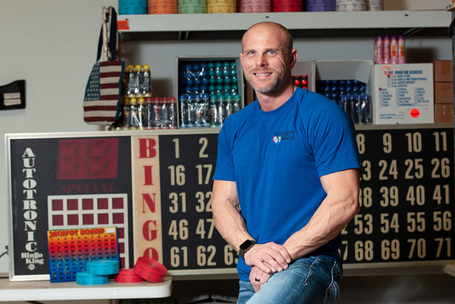 Trapper Geater, manager of Integrity Bingo in Little Rock, says sales in Arkansas are off 42% for his parent company, American Games.