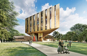 A rendering of the Whole Health Institute building set to break ground in Bentonville.