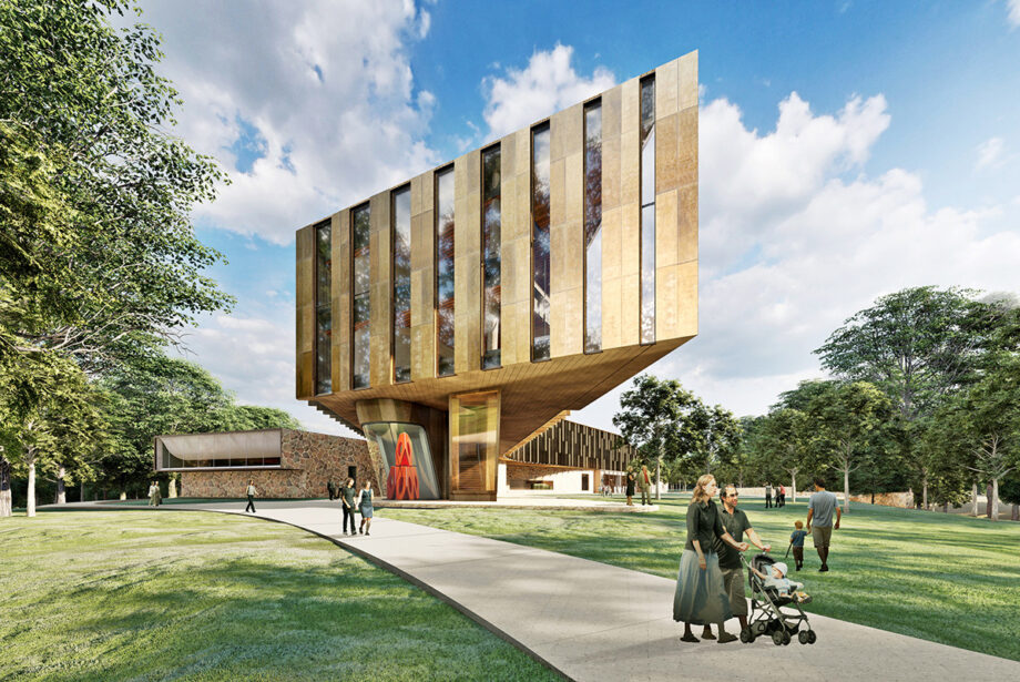 A rendering of the Whole Health Institute building set to break ground in Bentonville.