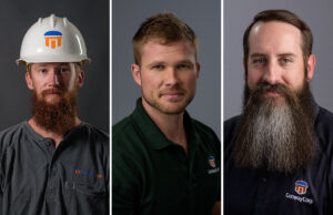 Nathan Ball, Cory Cox and Kyndel Smith of Conway Corp.