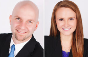 Jerrad Powell and Susan Richards of HoganTaylor in Little Rock