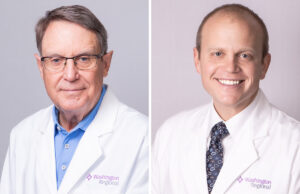 Dr. Michael W. Morse of the Washington Regional Neurology Clinic and Dr. Brian Pottorf of the Washington Regional General Surgery Clinic, both in Fayetteville