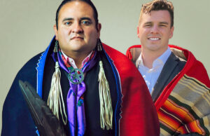 Chairman Joseph Byrd and Secretary-Treasurer Guy Barker of the Business Committee of the Quapaw Nation