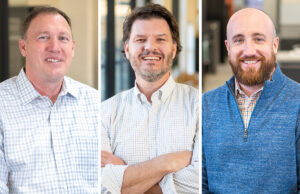 Greg Cockmon, Dan Fowler and Aaron Scott of Cromwell Architects Engineers in Little Rock