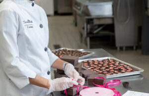 Along with homemade chocolate truffles, Cocoa Belle also sells chocolate sauces, chocolate bark and cocoa mixes.