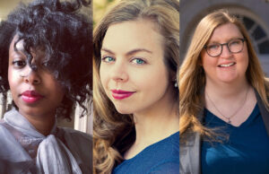 From left, Danielle A. Jackson,&nbsp;Eliza Born&eacute; and&nbsp;Sara A. Lewis